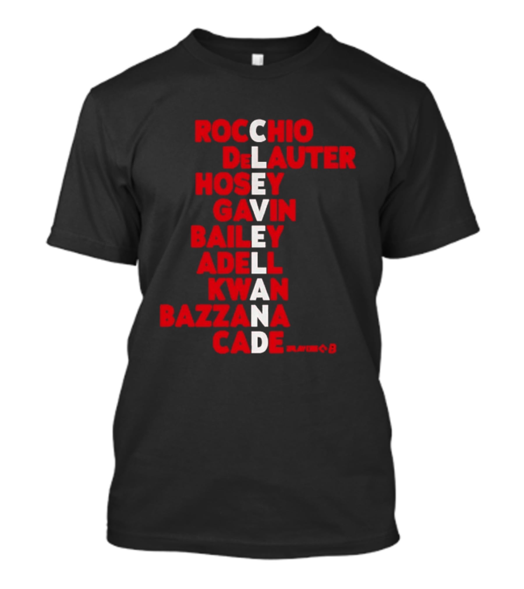 Cleveland Baseball Names Rocchio DeLauter Hosey Gavin Bailey Adell Kwan Bazzana Cade 2026 T-Shirt