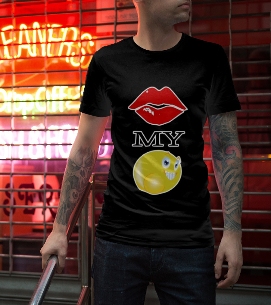 Grimykids Store Kiss My Emoji T-Shirt