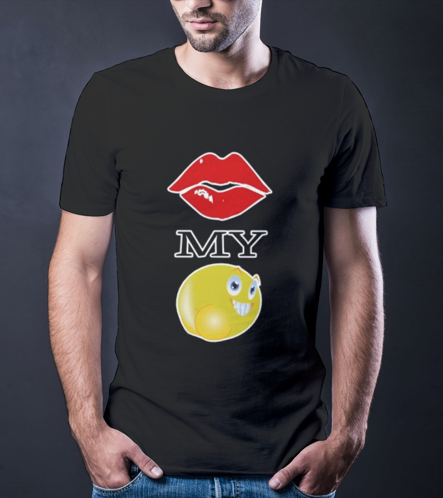 Grimykids Store Kiss My Emoji T-Shirt