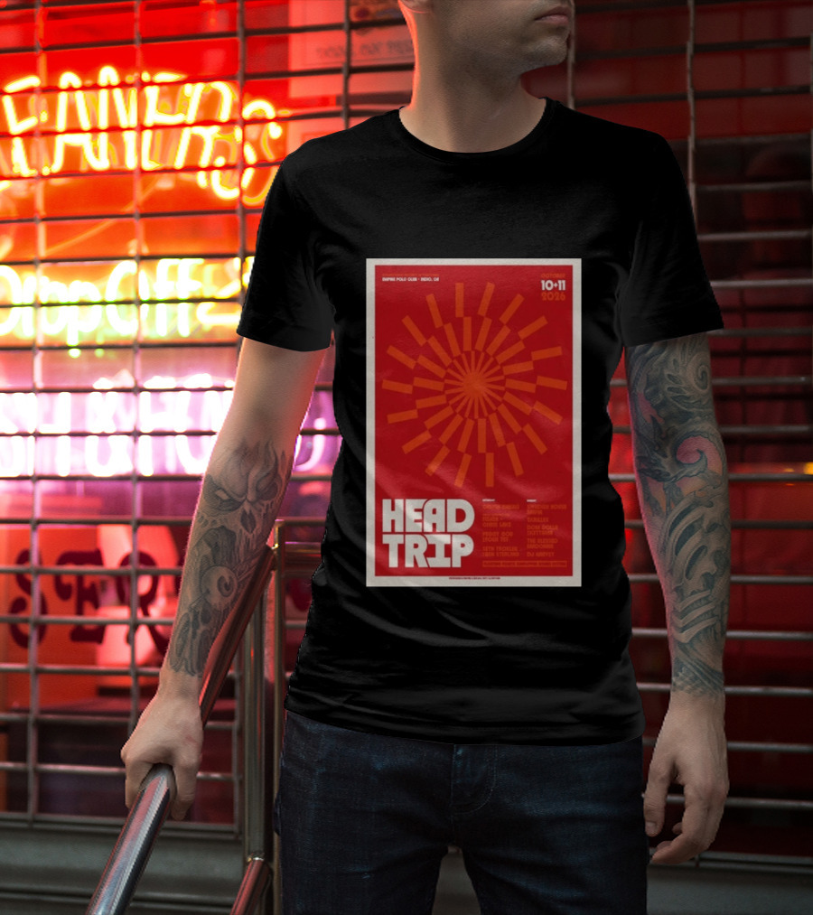 Empire Polo Club Indio CA Head Trip October 10 11 2026 Lineup T-Shirt