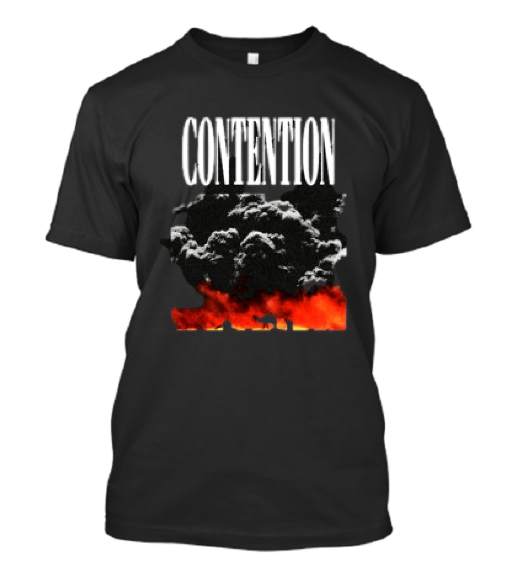 CONTENTION Xcontentionx Store Nuclear Summer Explosive Cloud T-Shirt