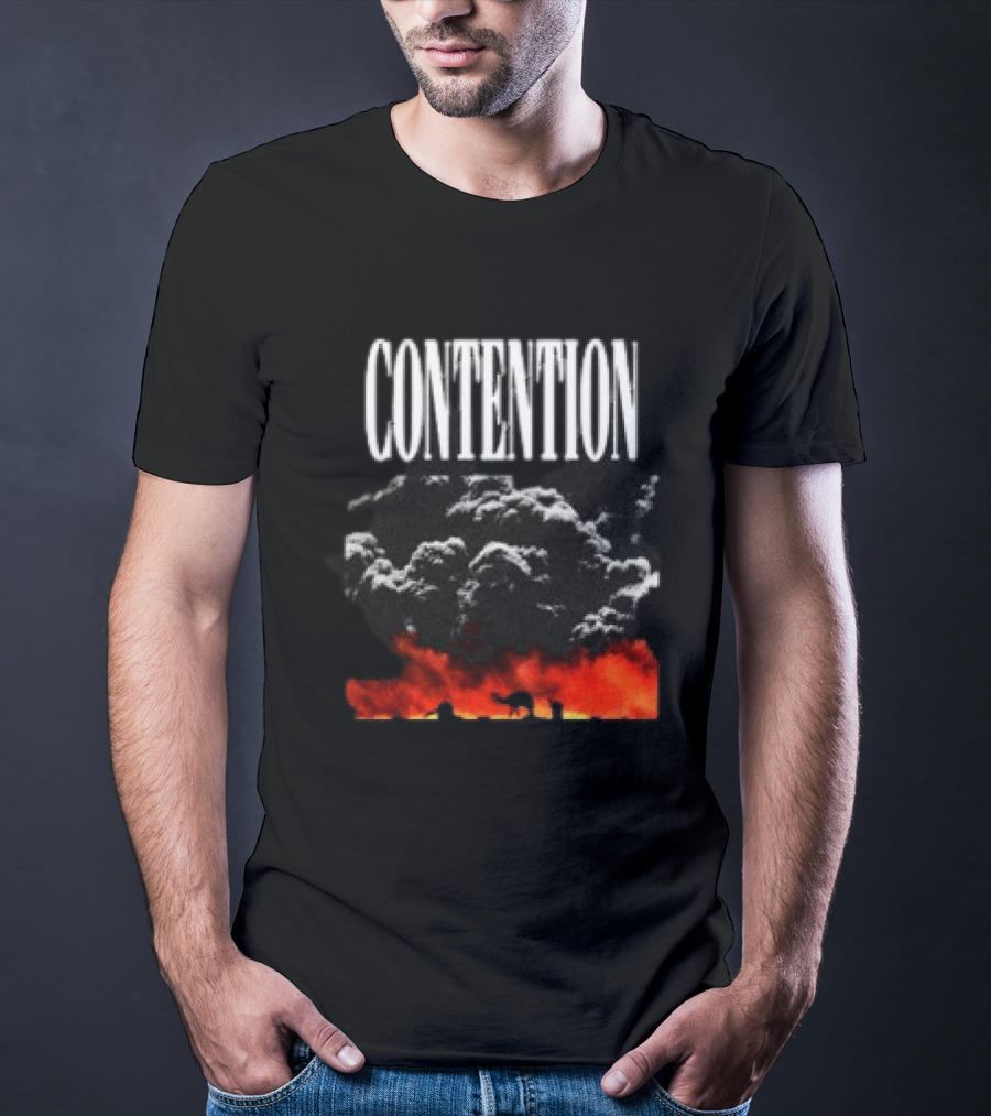 CONTENTION Xcontentionx Store Nuclear Summer Explosive Cloud T-Shirt