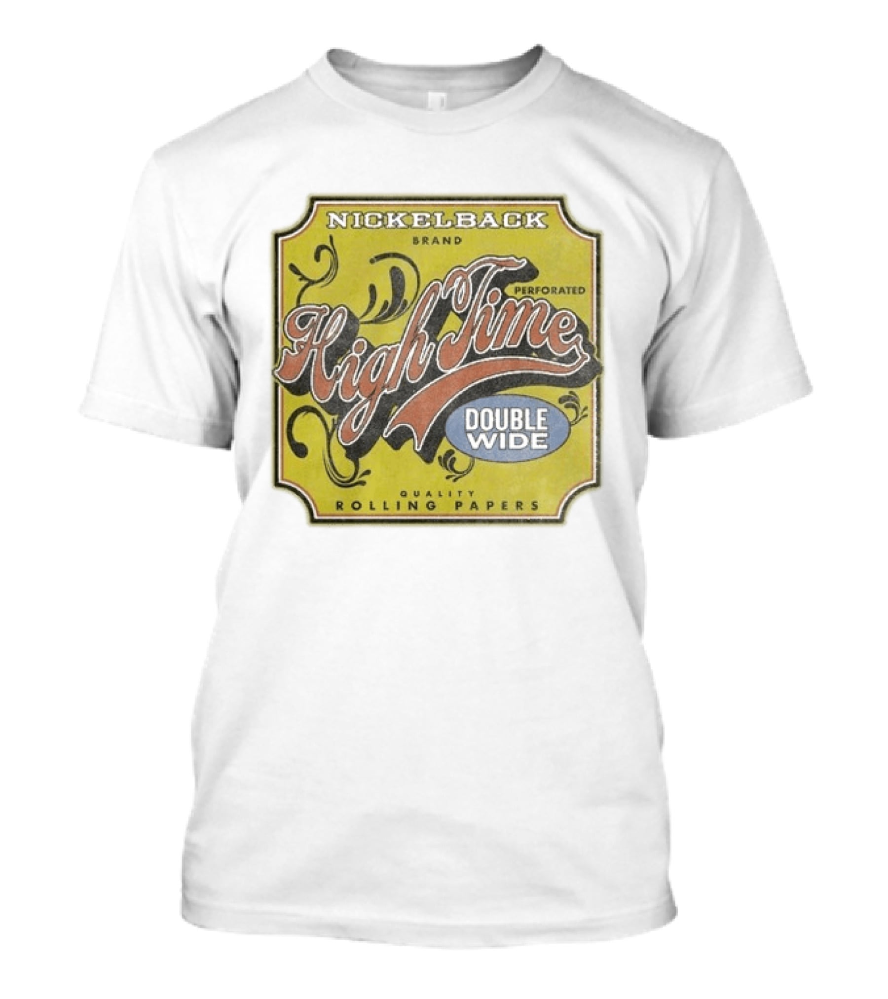 Nickelback Brand High Time Perforated Double Wide Rolling Papers T-Shirt