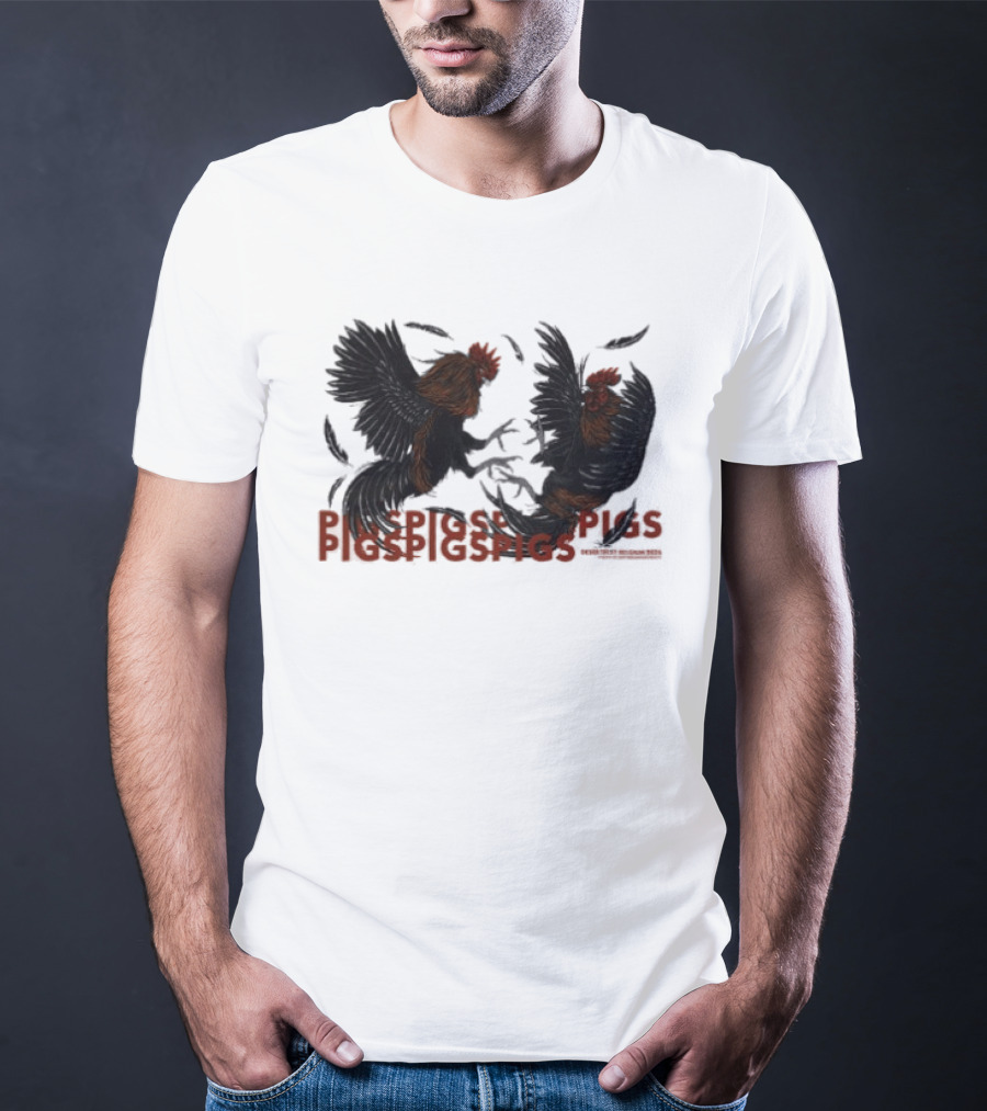 Pigs X7 Roosters Desertfest Band T-Shirt