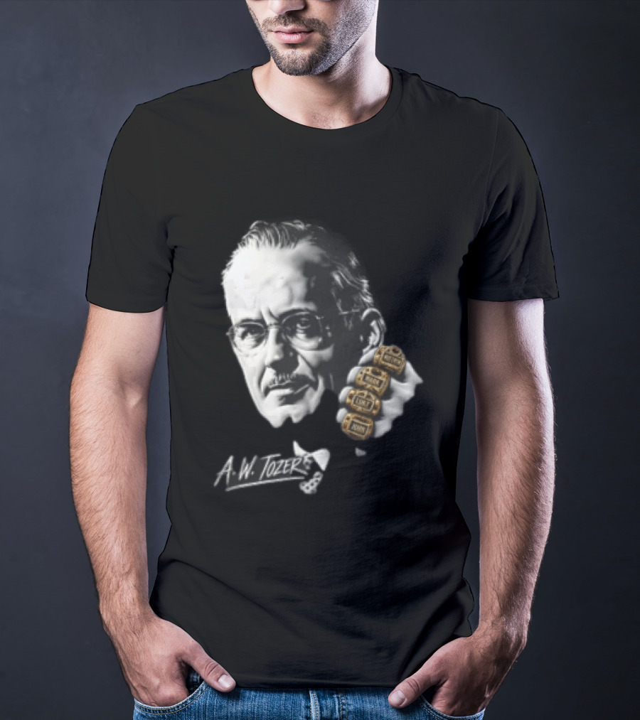 A W Tozer Glasses Three Championship Rings T-Shirt