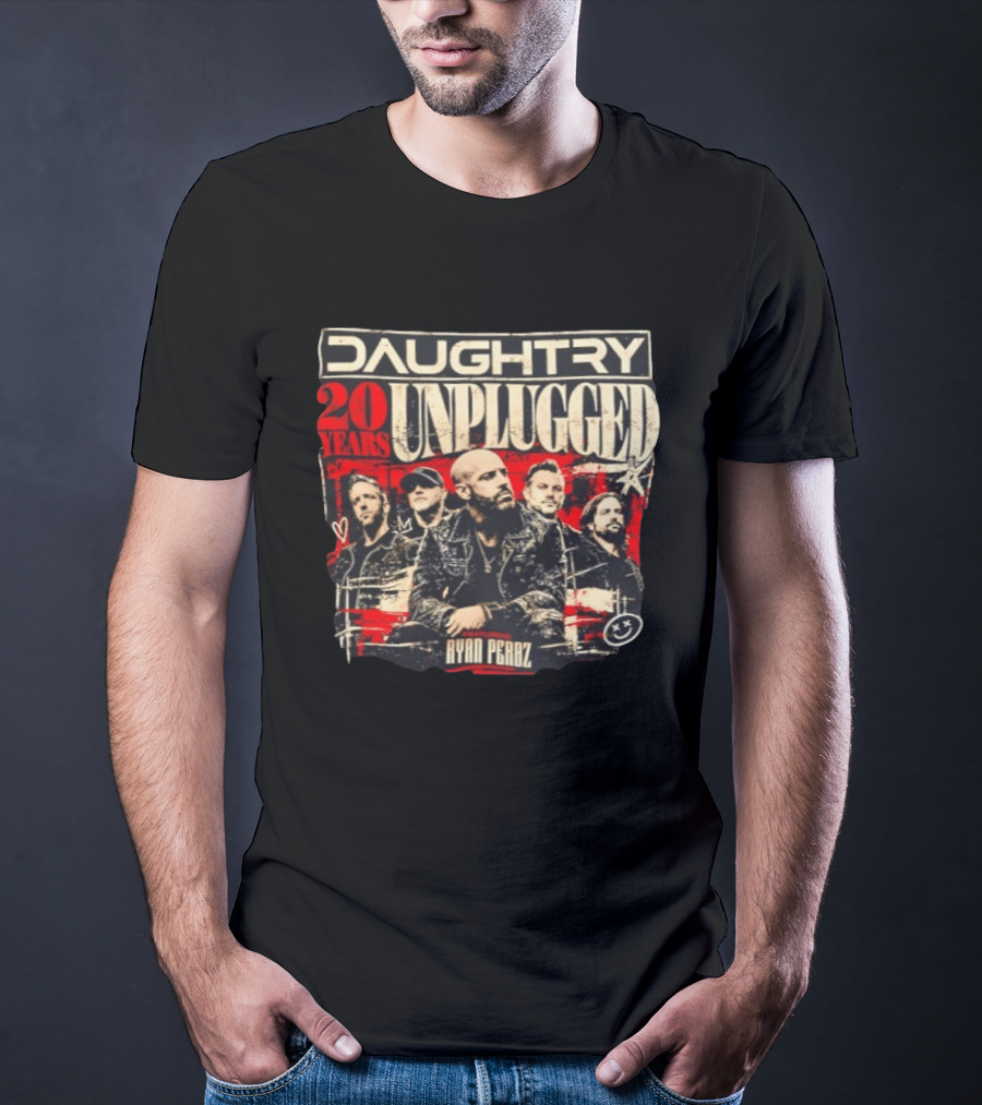 Daughtry Unplugged 20 Years Tour Featuring Ryan Perdz T-Shirt