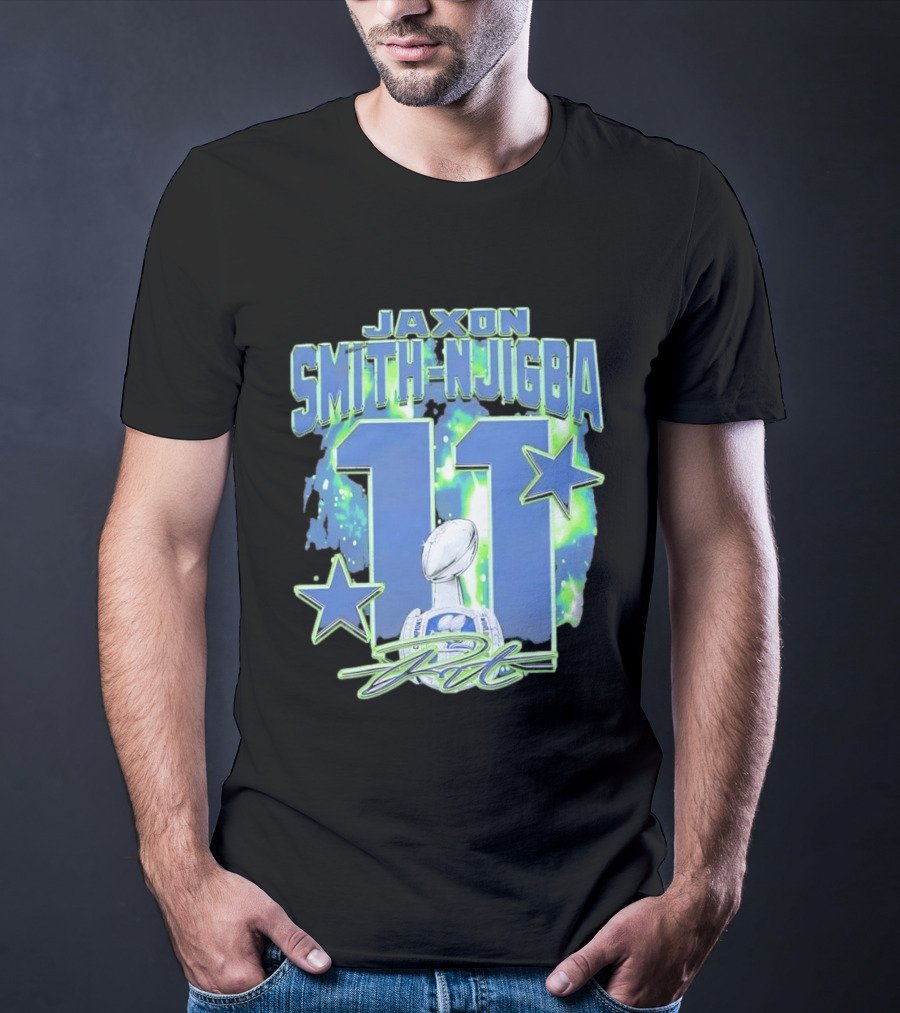 Jaxon Smith Njigba 11 Seattle Championship T-Shirt