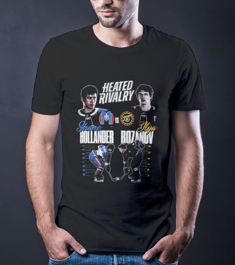 Heated Rivalry Shane Hollander Ilya Rozanov Montreal Metros Boston Raiders T-Shirt