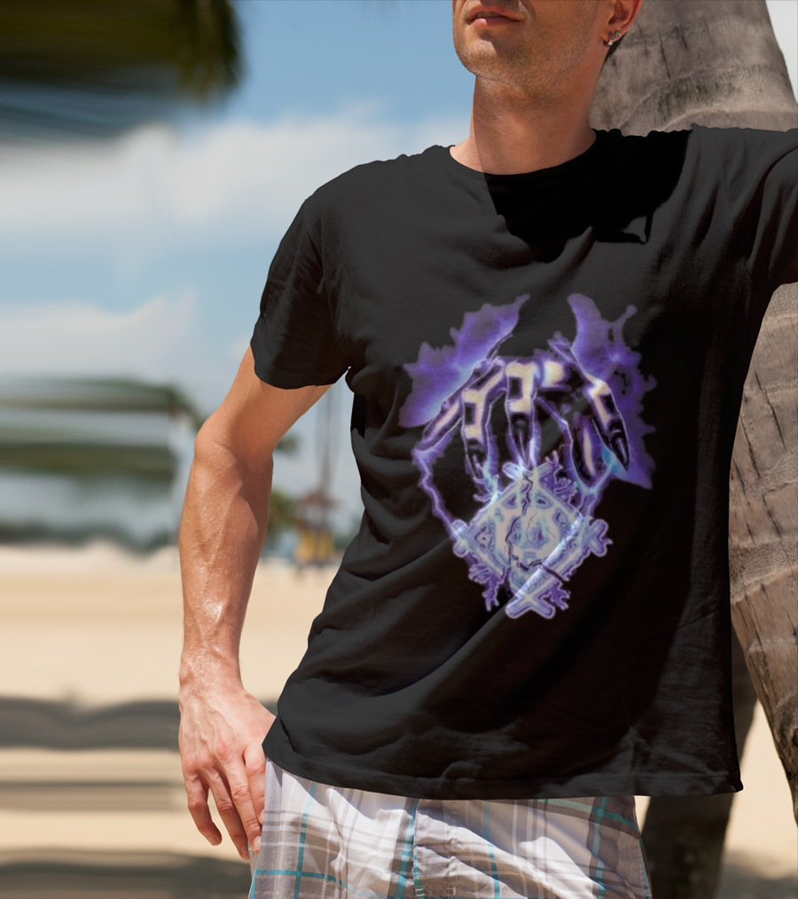 Hollowsquad La Grim Electric Lightning Skull And Claws T-Shirt