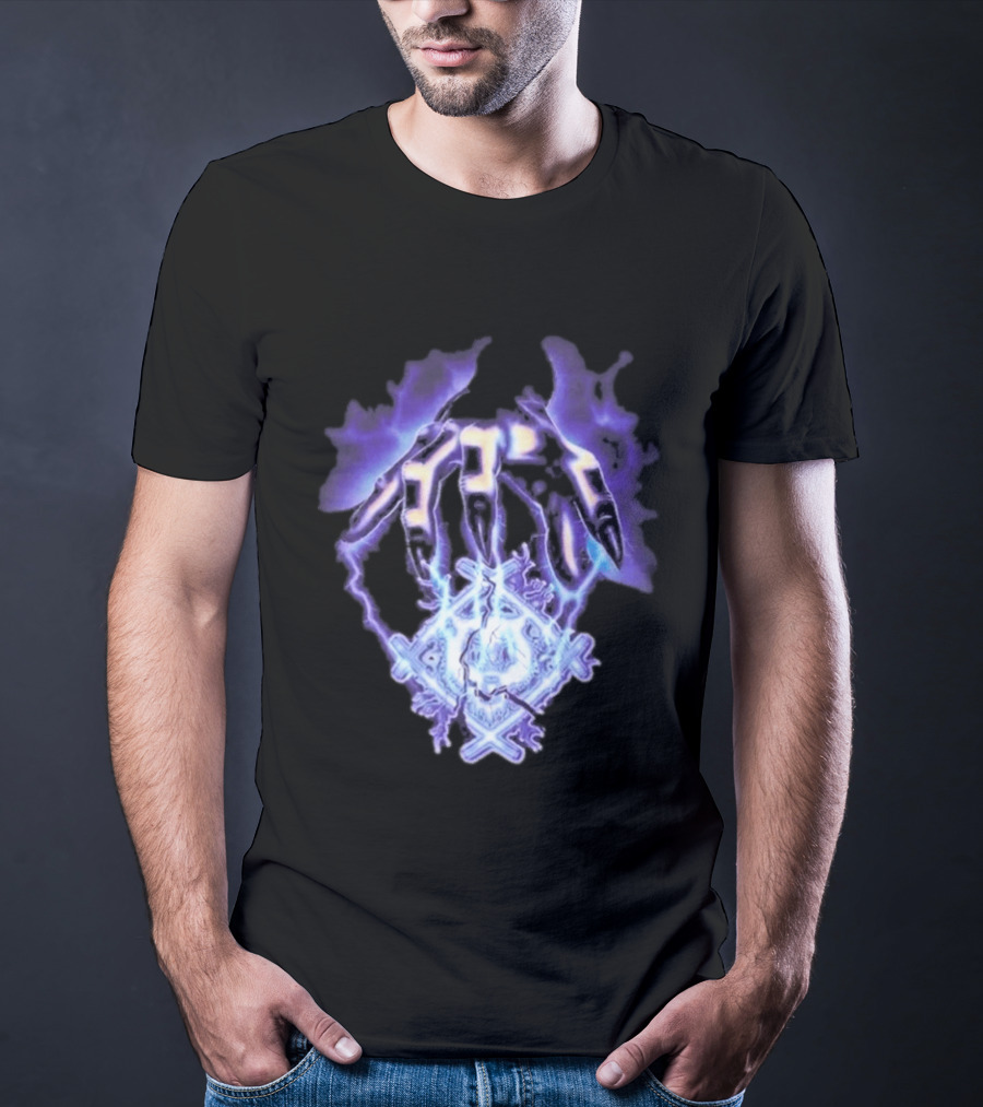 Hollowsquad La Grim Electric Lightning Skull And Claws T-Shirt