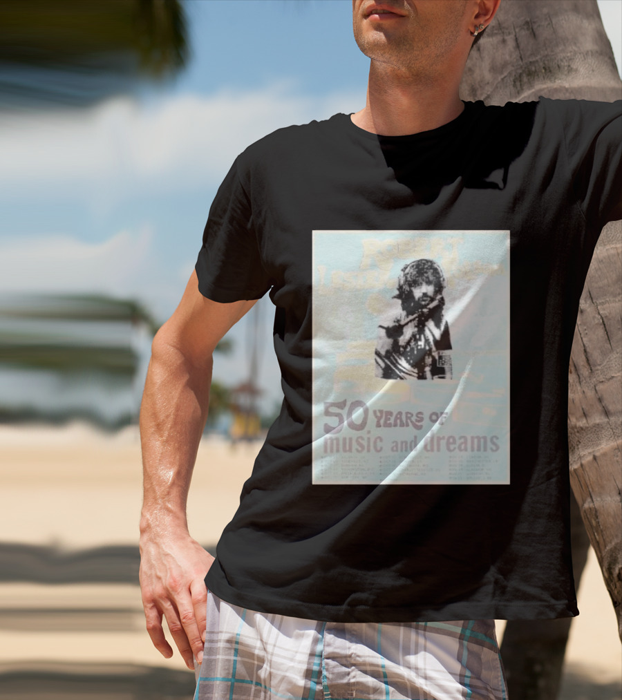 Robert Lester Folsom 50 Years Of Music And Dreams Tour 2026 Atlanta GA To Brussels BE Dates Short Black T-Shirt