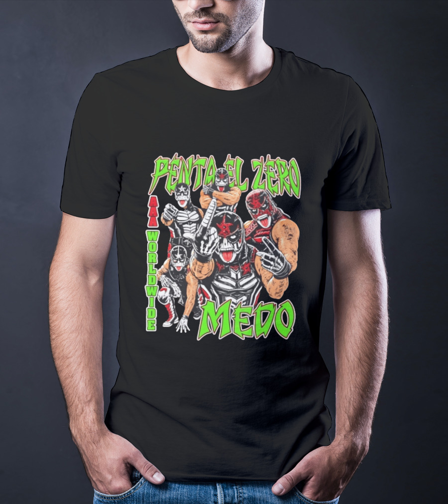 Penta El Zero Medo AAA Worldwide Wrestling Champions T-Shirt