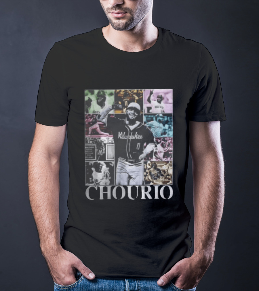 Milwaukee Brewers Jackson Chourio Collage Baseball Player Chourio T-Shirt