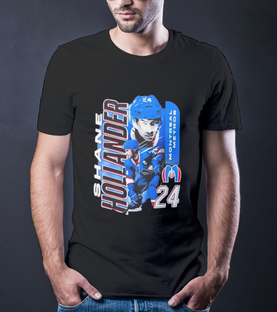 Shane Hollander Montreal Metros 24 Hockey Player Sports T-Shirt