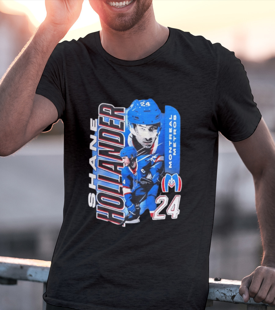 Shane Hollander Montreal Metros 24 Hockey Player Sports T-Shirt