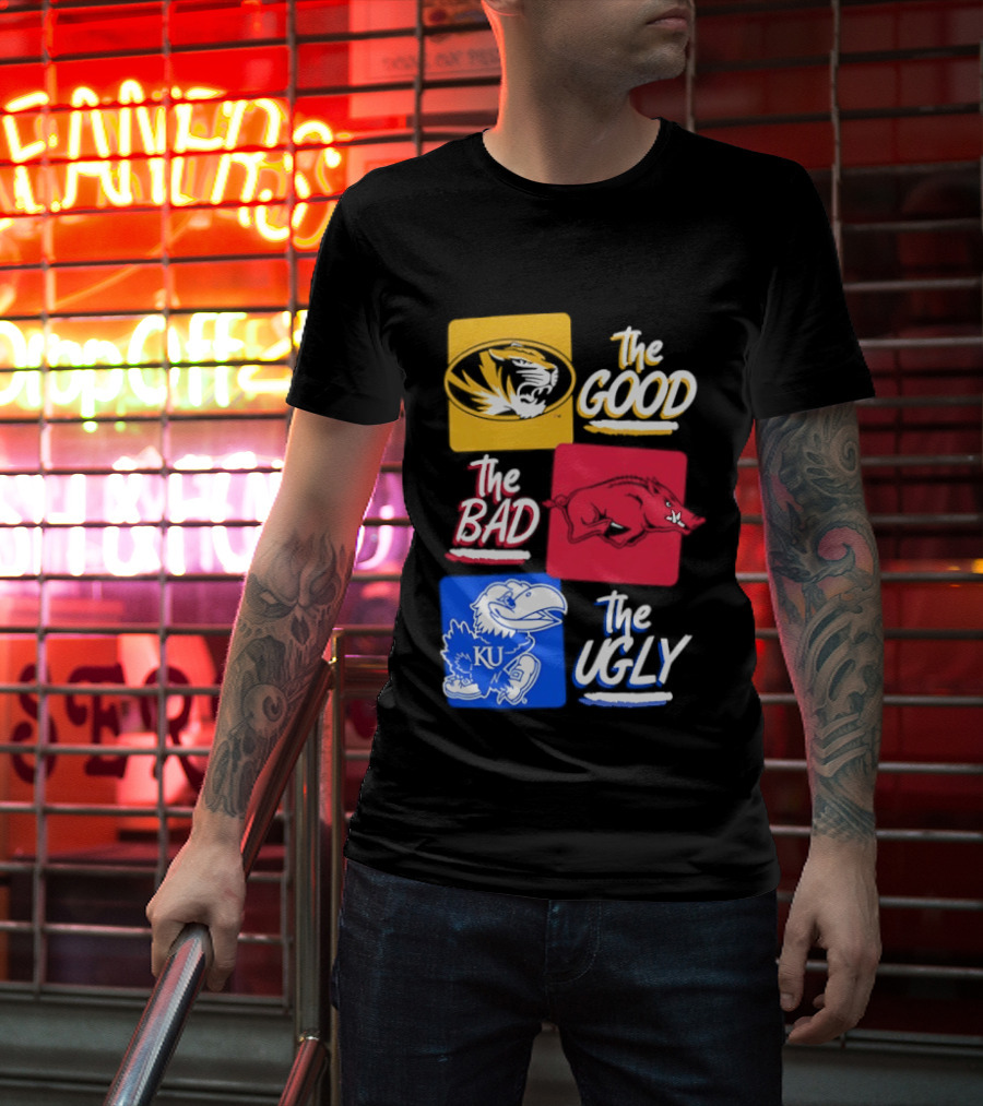 Missouri Tigers The Good The Bad The Ugly Kansas Jayhawks Rivalry T-Shirt