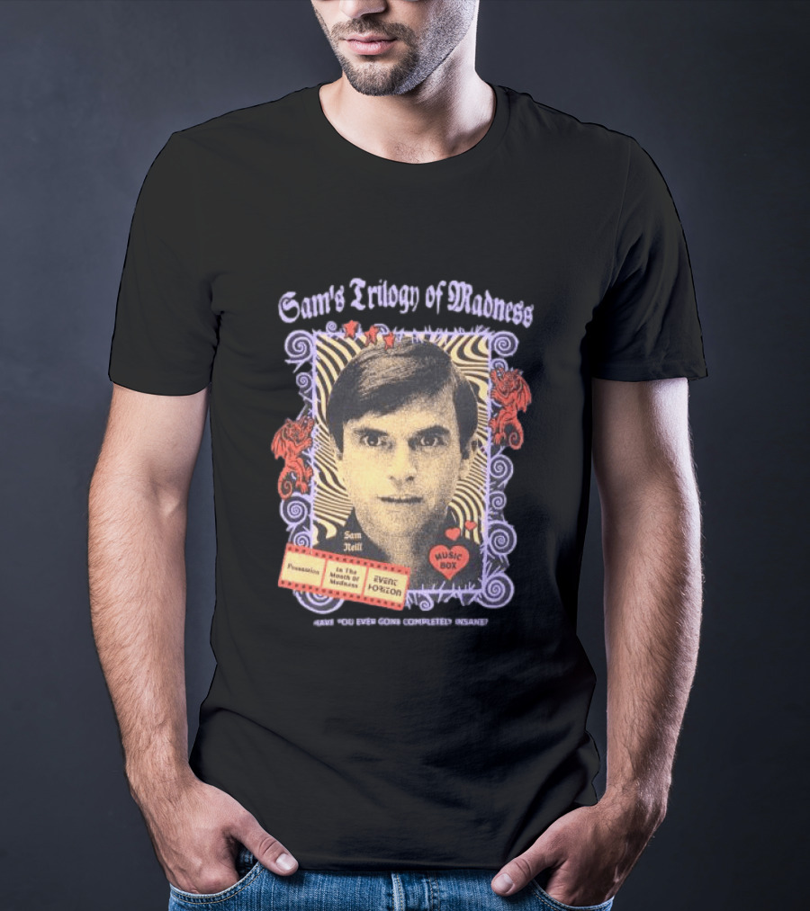 Sam Neill's Trilogy Of Madness Music Box Possession Event Horizon T-Shirt