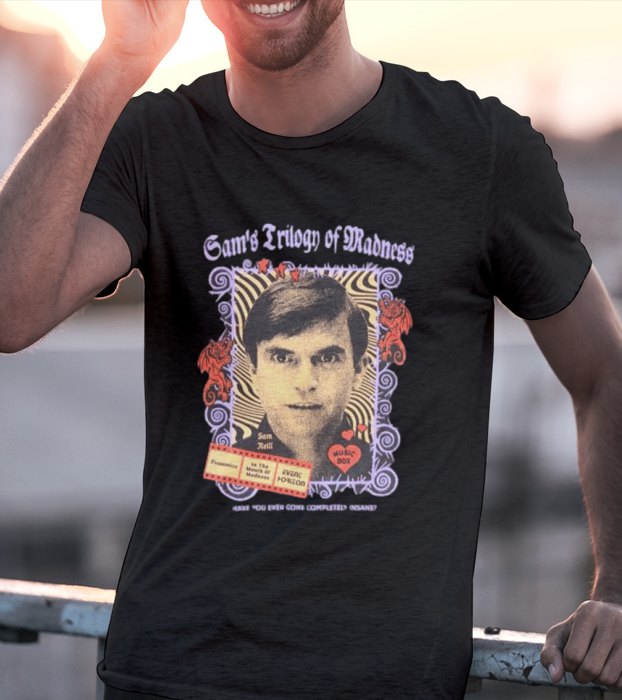 Sam Neill's Trilogy Of Madness Music Box Possession Event Horizon T-Shirt