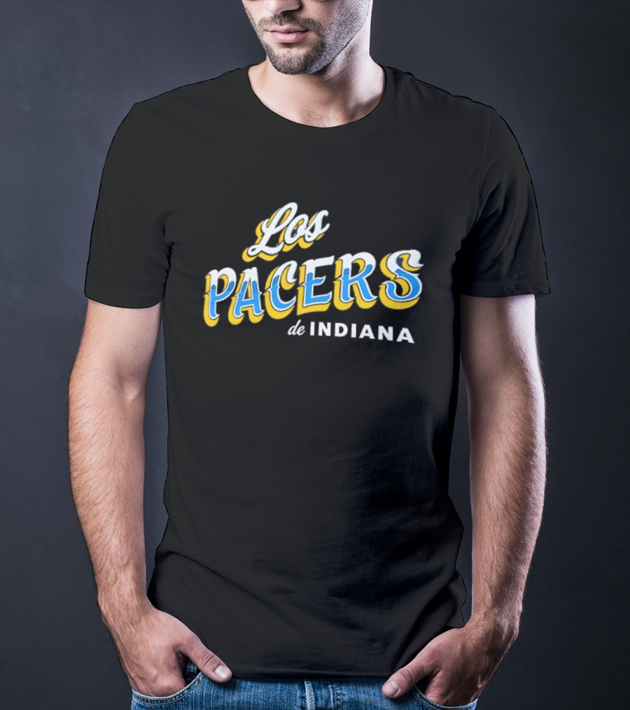 Los Pacers De Indiana NBA Basketball Team Bilingual Branding T-Shirt