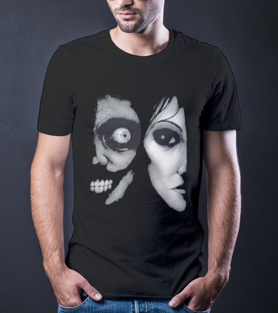 The Painter Halloween 2026 Creepy Face Illusion T-Shirt