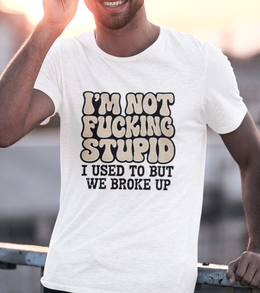 I'm Not Fucking Stupid I Used To But We Broke Up T-Shirt