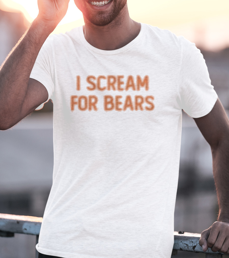 Ice Cream I Scream For Bears Costume Party T-Shirt