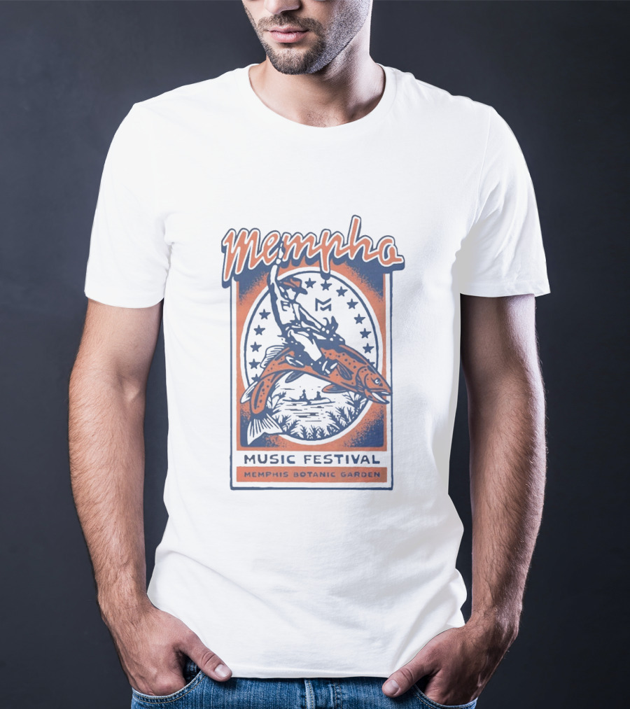 Mempho Music Festival 2026 Mempho Fish Buck Memphis Botanic Garden T-Shirt