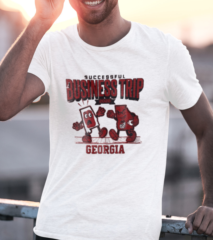 Georgia Bulldogs Successful Business Trip 2026 Football Vs Alabama Crimson Tide T-Shirt
