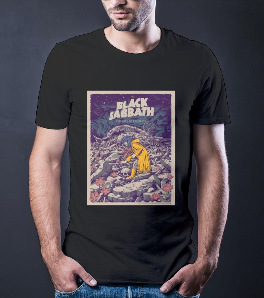 Black Sabbath Children Of The Grave October 15 2026 Event Art Nightmare Scene T-Shirt