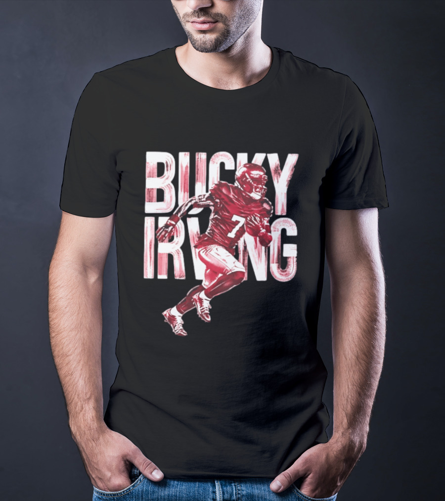Bucky Irving Tampa Bay Buccaneers Brush Stroke Number 7 T-Shirt
