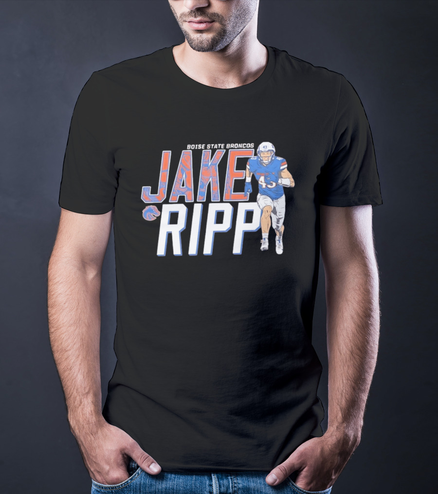 Boise State Broncos Jake Ripp Football 43 T-Shirt