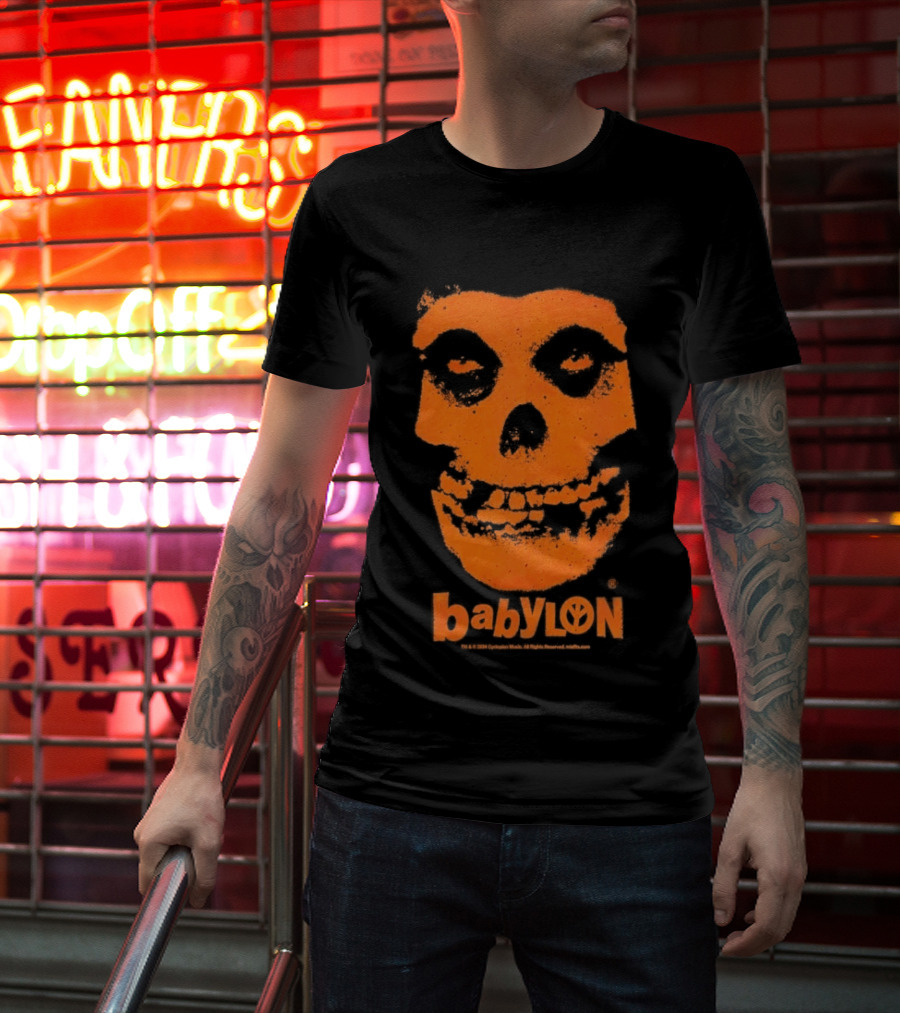 Original Babylon Orange Fiend Skull The Misfits T-Shirt