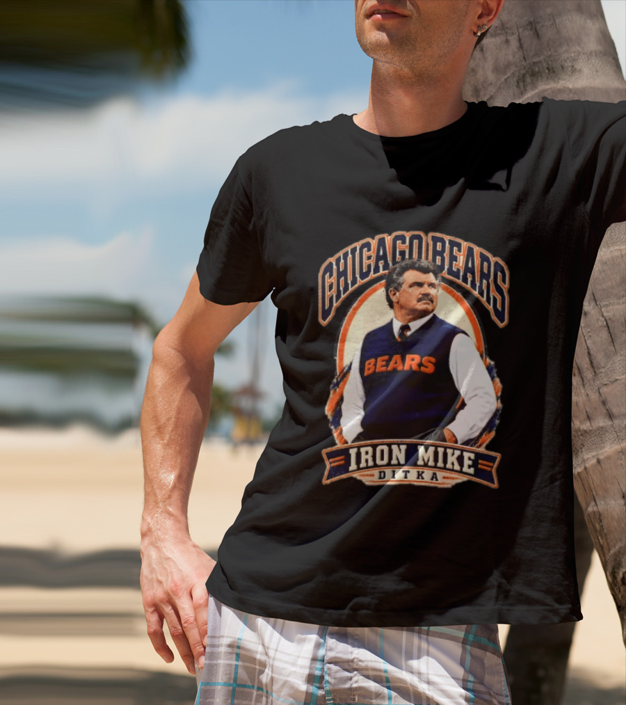 Chicago Bears Iron Mike Ditka NCAA Football T-Shirt
