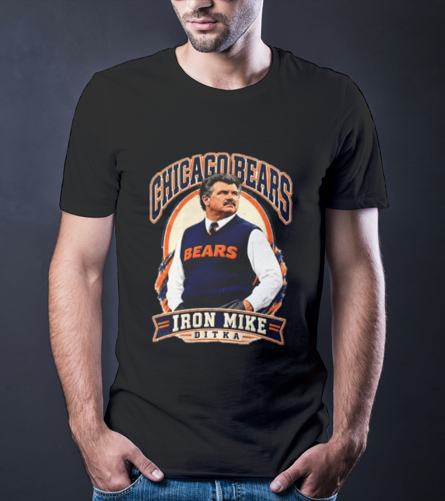 Chicago Bears Iron Mike Ditka NCAA Football T-Shirt