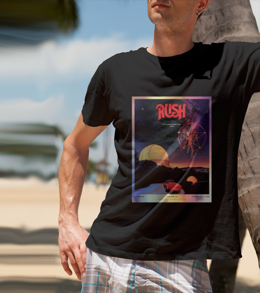 RUSH Fifty Something Tour 2026 San Jose SAP Center October 15 & 17 Concert T-Shirt