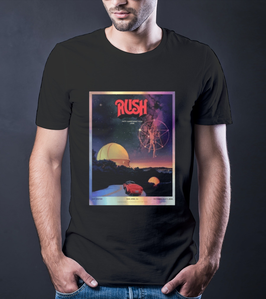 RUSH Fifty Something Tour 2026 San Jose SAP Center October 15 & 17 Concert T-Shirt