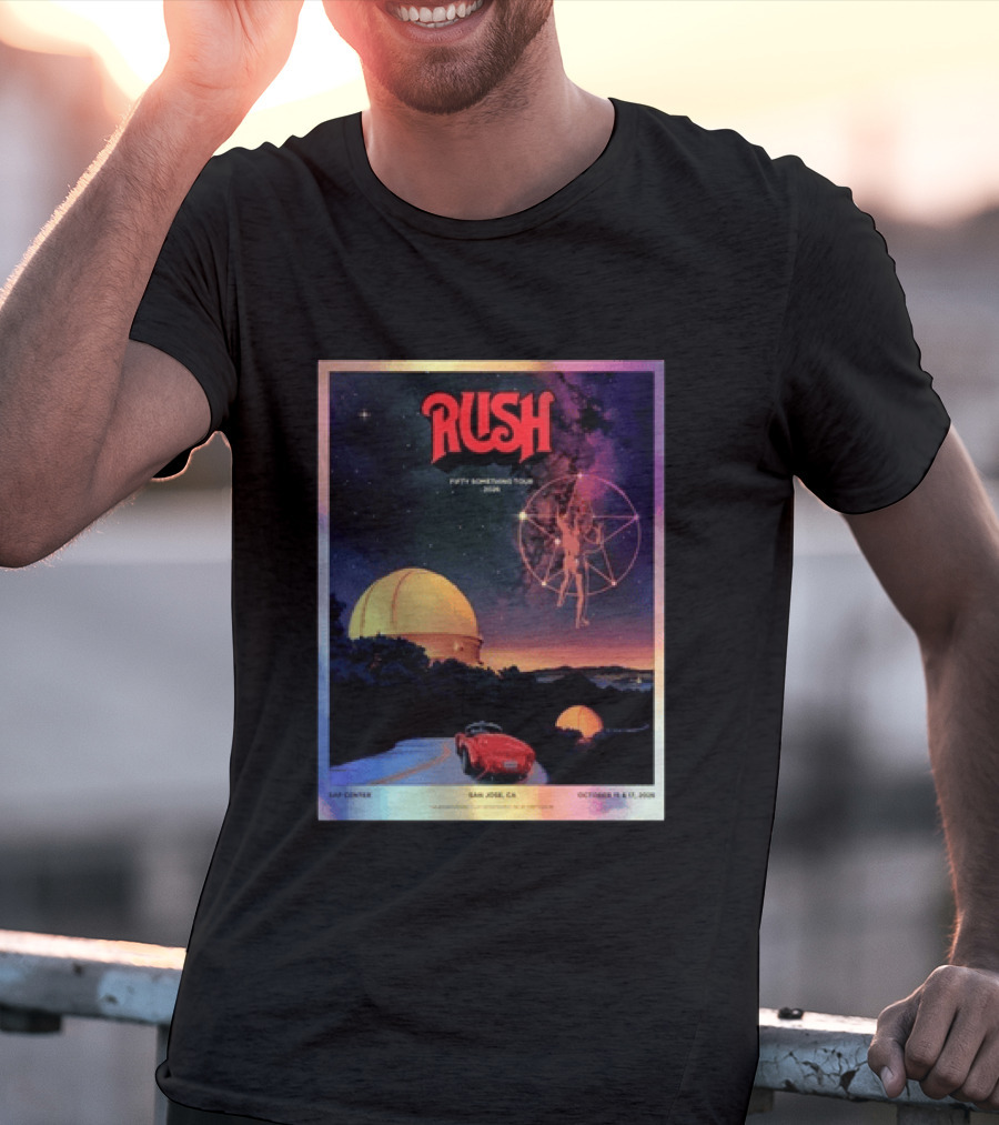 RUSH Fifty Something Tour 2026 San Jose SAP Center October 15 & 17 Concert T-Shirt