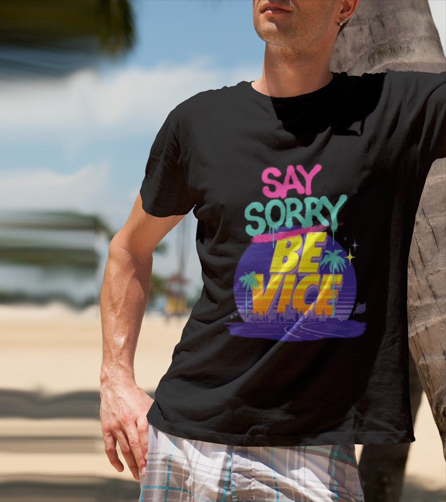 Queen Andrea Wynwood Walls Store Say Sorry Be Vice Retro Miami T-Shirt