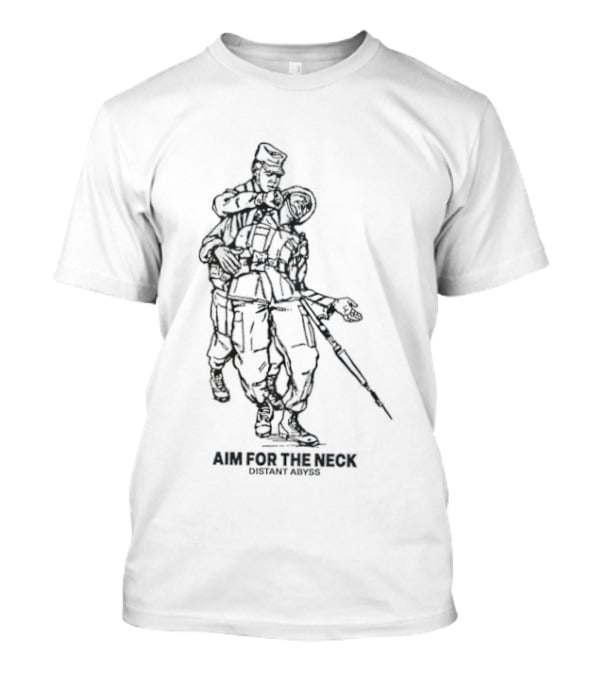 Aim For The Neck Distant Abyss Tactical Soldier T-Shirt