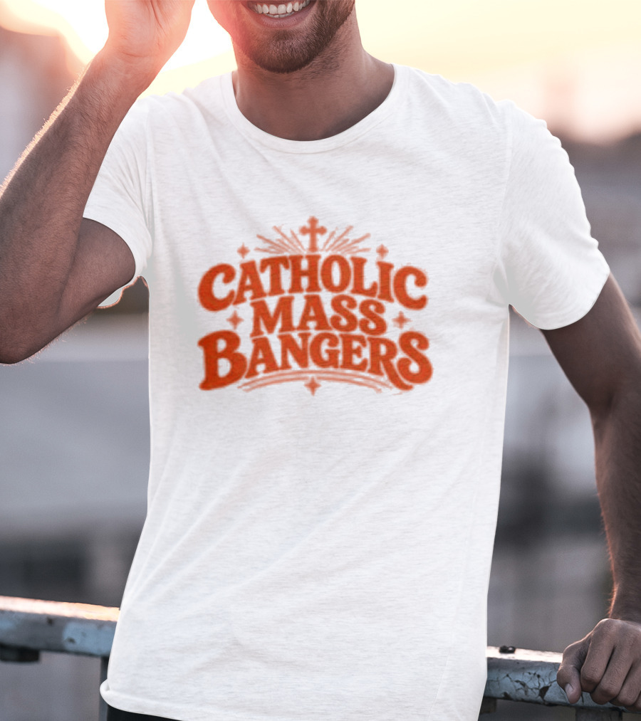 Catholic Mass Bangers Tracklist Iconic Worship Collection T-Shirt