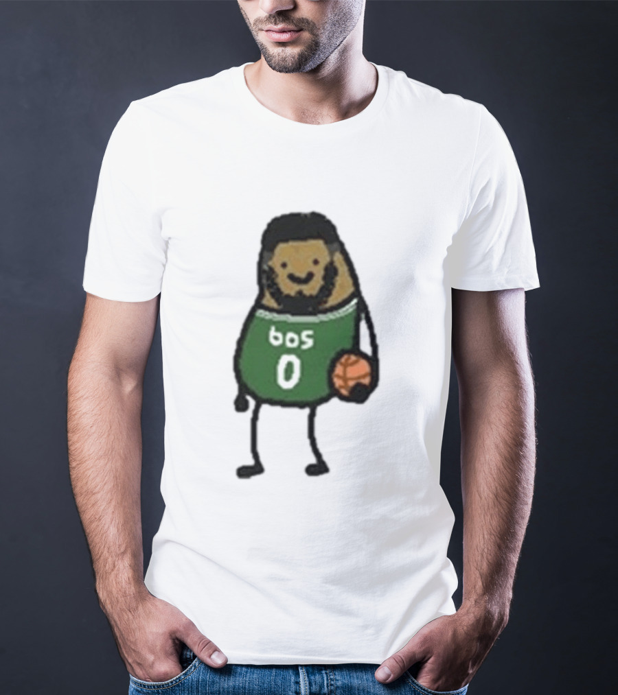 Boston Celtics Jayson Tatum Potatum Cartoon Basketball T-Shirt