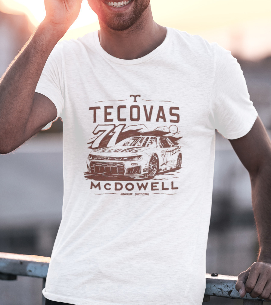 Michael McDowell Tecovas Racing Car #71 T-Shirt