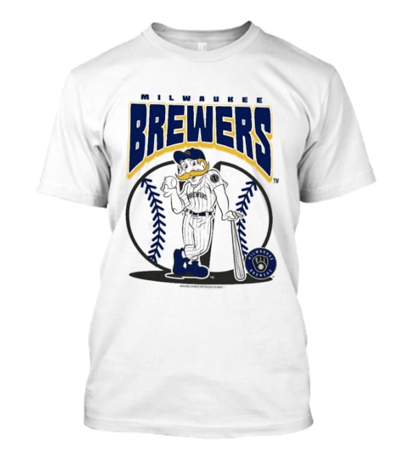 Milwaukee Brewers Retro Baseball Mascot Nostalgia T-Shirt