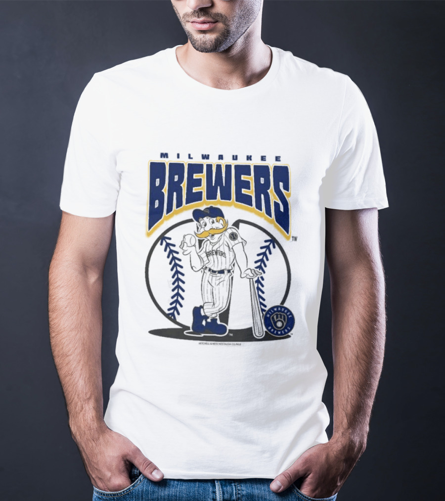 Milwaukee Brewers Retro Baseball Mascot Nostalgia T-Shirt