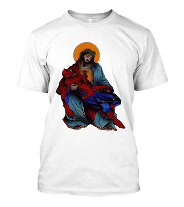 Spider Man Jesus Pieta Marvel T-Shirt