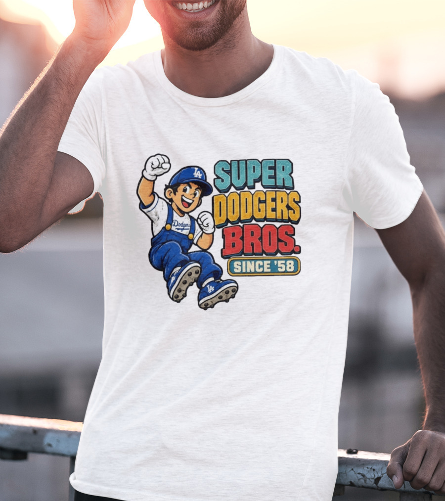Los Angeles Dodgers Super Bros Since '58 T-Shirt