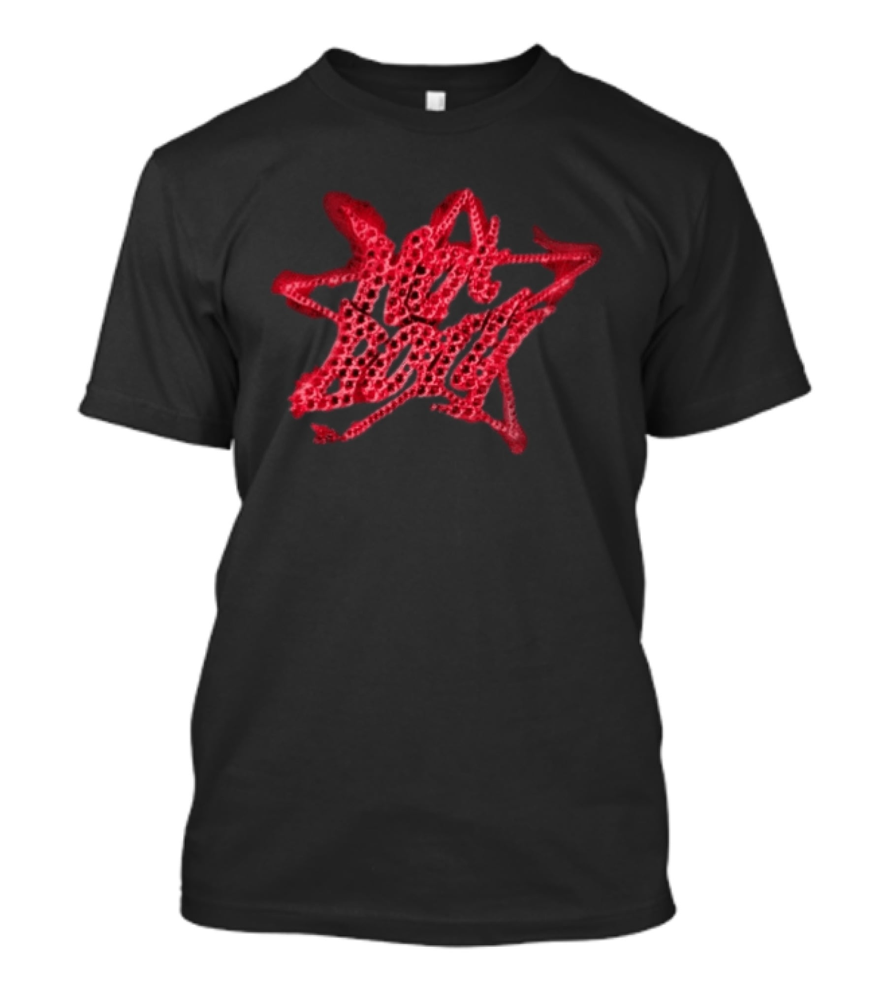 Ayra Starr Red Star Pattern Hot Body T-Shirt
