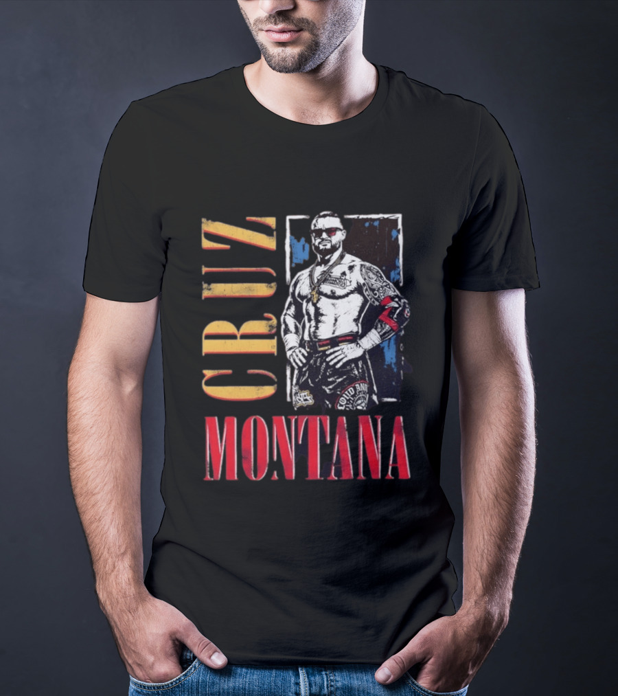 Cruz Montana WWE NXT Wrestling Solid T-Shirt