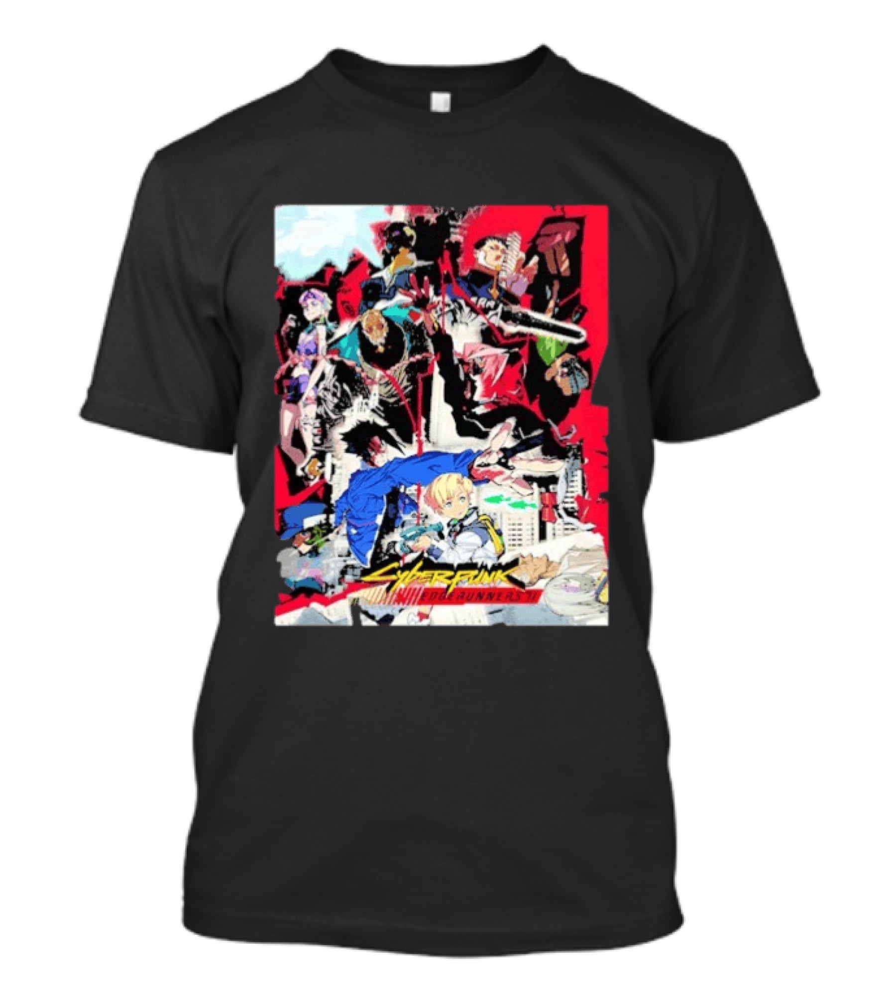 Cyberpunk Edgerunners 2 Only On Netflix October 20 2026 Anime Characters And Action Scenes T-Shirt