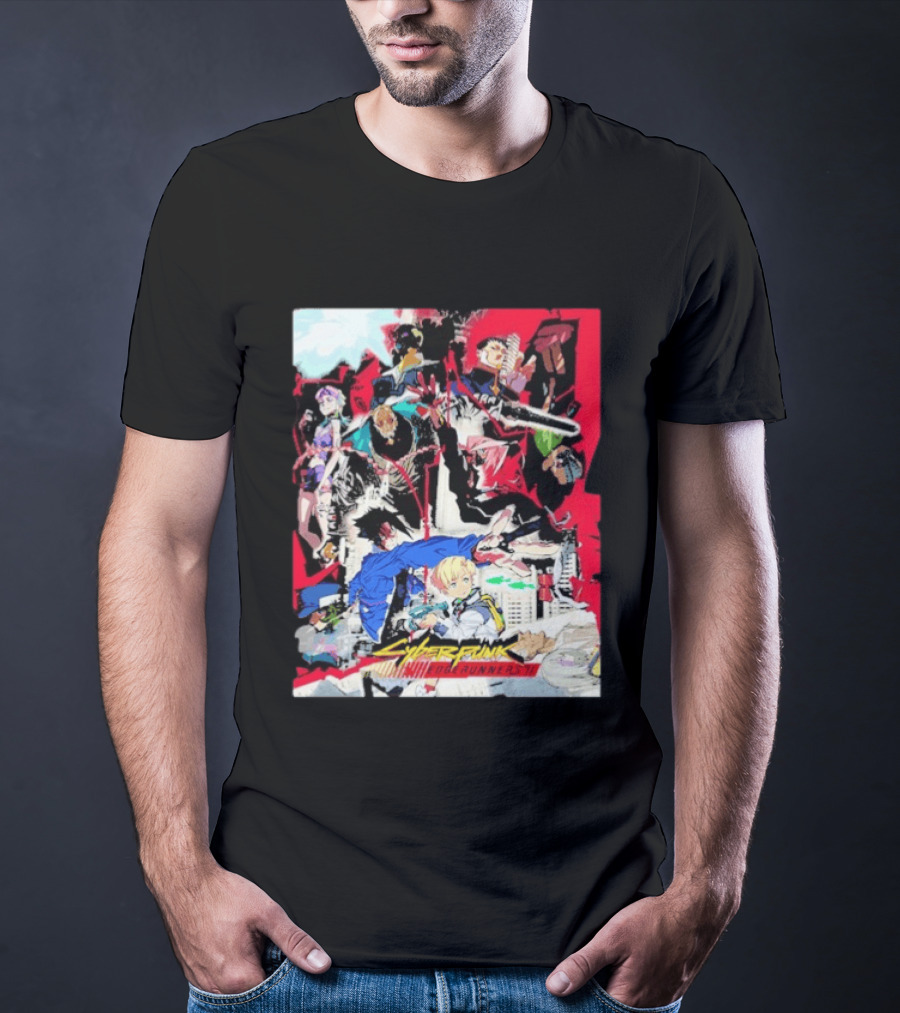 Cyberpunk Edgerunners 2 Only On Netflix October 20 2026 Anime Characters And Action Scenes T-Shirt